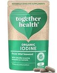 Organic Seaweed Iodine Supplement – Together Health – from Organic Seaweed – Natural Source of Iodine – Vegan Friendly – Made in The UK – 30 Vegecaps