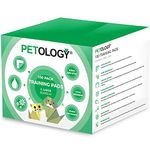 PETOLOGY® 100 Count, 60 cm x 90 cm Extra Large Size Training Pads Puppy Dog Cat Super Absorbent Odourless Pads Pee Toilet House Training (Size: Extra Large 60cmx90cm 100 Pads)