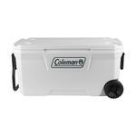 Coleman 100qt/94 LTR Xtreme Marine Wheeled Cooler Perfect for Camping, Picnics and Festivals - Holds 160 Cans