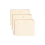 Smead File Jackets, 100 Count, Manila, Reinforced Straight-Cut Tabs, Letter Size (75500)