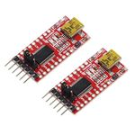 DUTTY FT232RL FTDI Mini USB to TTL Serial Converter Adapter Module 3.3V 5.5V FT232R Breakout FT232RL USB to Serial Mini USB to TTL Adapter Board for Arduino