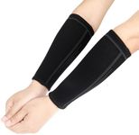 KALIONE 2 Pairs Volleyball Arm Sleeves, Volleyball Arm Pads, Black Volleyball Elbow Pads, Breathable Forearm Arm Guards, Volleyball Compression Sleeves for Women Men Teen Girls, Large size