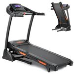 THERUN Treadmill with Incline, Auto Hydraulic Foldable Treadmill with 3.5HP Powerful Motor & 300 LBS Weight Capacity, Folding Incline Treadmill with 15 Incline Levels & 18 Programs, 1-16 km/h, Black