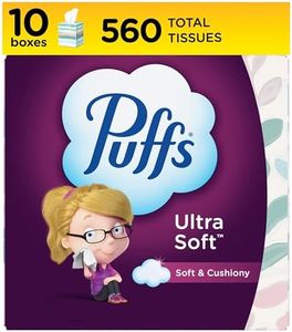 Puffs Ultra Soft Non-Lotion Tissues, 10 Cubes, 56 Tissues Per Box