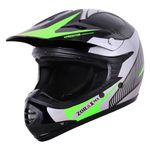 Zorax Green/Silver XS (47-48cm) KIDS Children Motocross Motorbike Helmet Dirt Bike ATV Motorcycle Helmet ECE 22-06