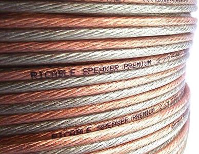 Ricable Custom 1.5/10-10 Metri 2 x 1,5 mmq Cavo Audio OFC di Potenza x Casse