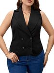 Floerns Women's Plus Size Lapel Col