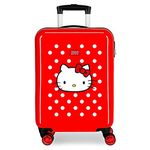 Hello Kitty Castle Red Cabin Suitcase 38x55x20 cm Rigid ABS Combination lock 35 Litre 2.3 Kg 4 Wheels Hand Luggage