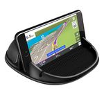 Cinati Car Phone Holder Mount Silicone Pad Mat for Various Dashboards, Slip Free Desk Phone Stand Compatible with iPhone, Samsung, Android Smartphones, GPS Devices and More, Black