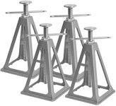 Aluminum RV Stabilizer Jacks 4 Pack with Additional Screw Nuts, Screw Jack Stands, Stabilize and Level RV Trailer Camper, Support up to 6,000 lbs