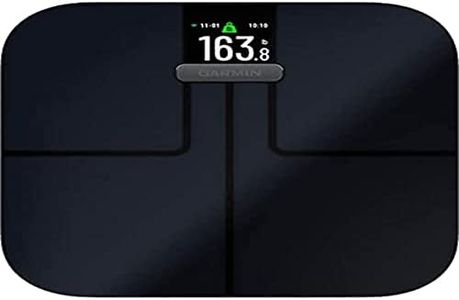 Garmin Index S2, Smart Scale with Wireless Connectivity, Measure Body Fat, Muscle, Bone Mass, Body Water% and More, Black