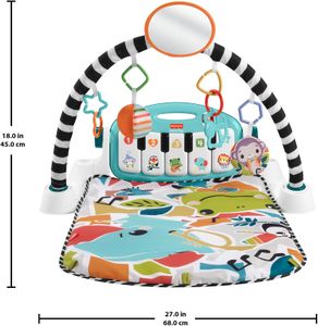 Fisher-Price Kick & Play Piano Gym – Blue Baby Activity Mat