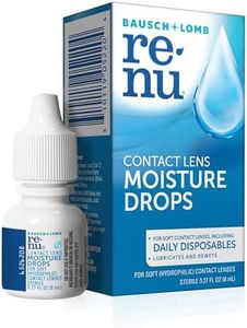 Renu Lubricant Eye Drops, Rewetting Drops for Contact Lenses, Rehydrates Soft & Disposable Lenses, Soothes & Moisturizes Eyes for Comfort, 0.27 Fl Oz (Pack of 1)