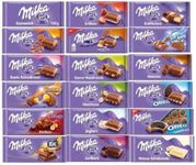 Milka Assorted Chocolates Variety Pack (12 Assorted Chocolates) Tasty And Twisty Treat Gift Hamper For Birthday,Christmas Sold By Kidzbuzz