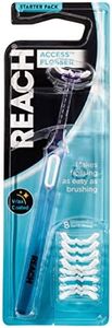 REACH Access Flosser Starter Pack Blue 1 Count (Pack of 1)