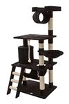 Go Pet Club F70 62-Inch Cat Tree Condo Furniture, Black