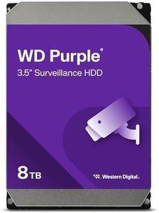 Western Digital 8TB WD Purple Surveillance Internal Hard Drive HDD - SATA 6 Gb/s, 256 MB Cache, 3.5" - WD85PURZ