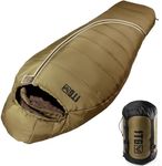 4 Season Cold Weather Sleeping Bag for Adults - Fits up to 185cm (6'1") Mummy Sleeping Bag, Ultralight 1.7kg, Windproof, Comfort Range -4°C to 2°C for Camping & Hiking