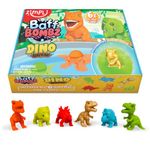 6 x Large 100g Dino Surprise Bath Bombs from Zimpli Kids, 6 Surprise Dinosaur Toys Inside! Christmas & Birthday Gifts for Children, Bath Toys for Boys & Girls, Bubble Bath Bomb Gift Set