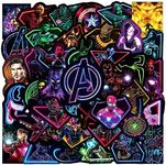 100Pcs Noctilucent Avengers Sticker