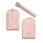 Personalised Luggage Tags - Luggage Tags For Suitcases - Leather Suitcase Tags - Leather Luggage Tag - Luggage Labels For Suitcases - Suitcase Tag Luggage Accessories (Pink)