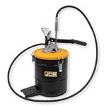 JCB High Pressure Bucket Grease Pump with 8 kg Grease Bucket, 22026012, Black & Yellow, 27x35x45 cms