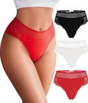 Avidlove Panties for Women Sexy Lace Cheeky Underwear Stretch Hipster Briefs Ladies Underpants 3 Packs