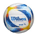 Wilson Avp Splatter Volleyball, Blue/Yellow/White, Official Size