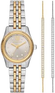 MICHAEL KORS Femmes Analogique Quartz Montre avec Bracelet en Acier Inoxydable MK4815SET