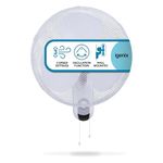 Igenix DF1656 16” Wall Mounted Fan – 3 Speed Settings, Quiet Operation, Adjustable Tilt, Includes Fixtures – Ideal for Home & Office – White