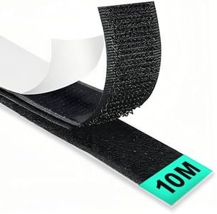 Velcro Adhesivo Doble Cara - SUPER LARGO 10M - Cinta Velcro Adhesivo Fuerte - Hook y Loop Auto Adhesivo Cinta Rollo Doble Cara - 20 mm de Ancho