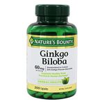 Nature's Bounty Ginkgo Biloba Capsule 60 Mg, 200 Count