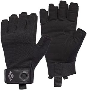 Black Diamond Crag Half-Finger Gloves, Unisex; 0002-Black; M