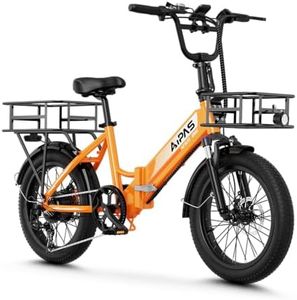 Aipas A2 Folding Electric Bike for Adults, 20" Fat Tire Commuter Ebike