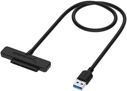 SABRENT SATA to USB Cable - USB 3.0 to 2.5” SATA I/II/III Hard Drive Adapter - External Converter for SSD/HDD Data Transfer (EC-SSHD)