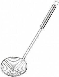 Rosle 95681 Round Handle Kitchen Skimmer, 4.7-Inch Silver