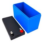 12V 7Ah Battery Box Case for Lithium Ion & LiFePO4 Cells | Empty DIY Battery Pack Enclosure | Durable Plastic Housing with Wire Outlet | Battery Not Included