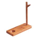 Tom's Wheezes Wooden Tobacco Pipe Stand Holder for Smoking Pipe - Detachable Desktop Decorative Rack for Long Stem Churchwarden Accessories