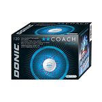 Donic coach P40+, cell-free, 120 table tennis balls in box, white