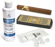 Cigar Humidifier Kit, Includes Humidifier Solution, Humidor Solution and Cigar Humidifier Combo, Humidifier, Crystal - DIY Upgraded Humidifier for Humidors, Portable Travel Kit Fits All Cigar Humidors