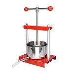 EJWOX 1.6 Gallon Stainless Steel Soft Fruit Wine Juice Press Cheese Making Press Tincture Press Herbal Press