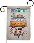 Breeze Decor G156077 Better in Summer Summer Fun in The Sun Impressions Decorative Vertical Garden Flag 13" x 18.5" Printed in USA Multi-Color