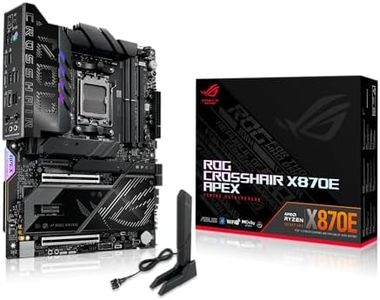 ASUS ROG Crosshair X870E APEX AMD X870E AM5 ATX Motherboard, Advanced AI PC-Ready, 18+2+2 Stages, DDR5, ROG Memory Fan, ROG DIMM.2 Card, Wi-Fi 7, 5G LAN, 3X M.2, PCIe® 5.0, USB4®, USB Type-C®, AI OC