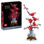 LEGO Icons Plum Blossom Flower Building Set, Faux Plant Model Kit for Adults to Build, Home Office Decor Display Piece, Botanical Collection Gift for Women, Men, Her or Him 10369