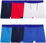 Fruit of the Loom boys Cotton Stretch Boxer Briefs, Toddler - 6 Pack Assorted, 2-3T US