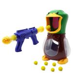 Hungry Ducks Shooting Game Toys, Yeelua Kids Target Shooting Games Air Pump Gun, Party Favor Christmas Toys, Electronic Target Practice Toys for 5+ year old Boy Girl (1 Air Pump Guns, 12 Foam Balls)