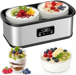 Probiotic Yogurt Maker with 48H Time and 68-127℉ Temp Control, Yogurt Maker Machine with Auto-off, Make Homemade Delicious Yogurt For Family & Friend