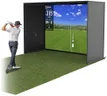 GoSports 10 x 8 ft Golf Simulator Enclosure Net - Complete Set with Frame and HD Impact Screen Kit