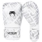 Venum, Contender 1.5 XT Boxing Gloves, Unisex Adult, 16 Oz, White/Silver