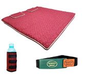 ParaShi® Bio Energy Magnetic Mattress Topper 5 x 6 ft with 2 Pillow Pad | Water Bottle Cover/Bio Magnetic Water Energy Pad | Bio Magnettic Hand Bracelet Combo for Deep Sleep and Pain Relief